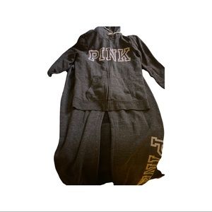 Gray Victoria secret PINK sweatsuit